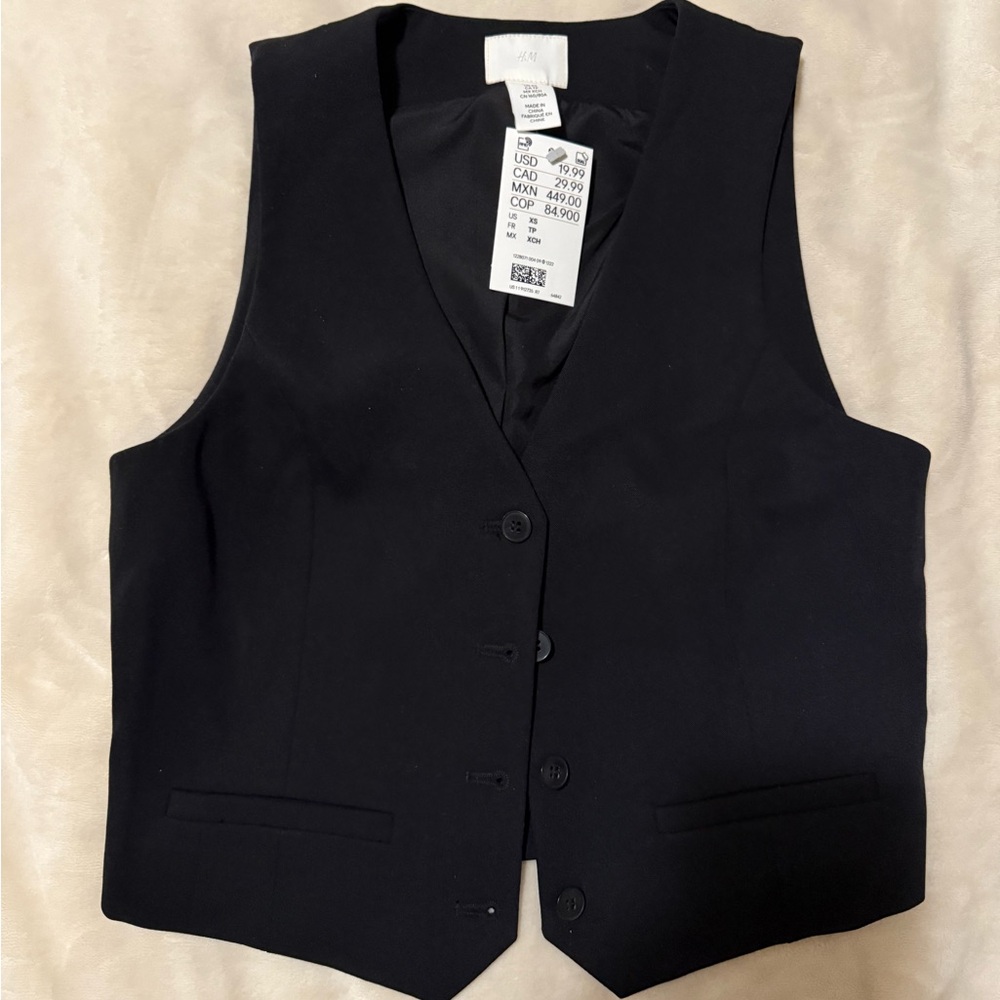 H&M Black Vest